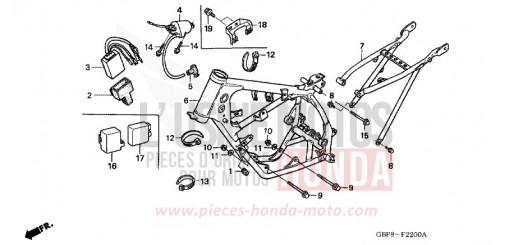 CARROSSERIE DE CHASSIS CR85RB3 de 2003
